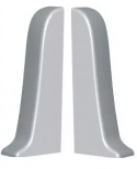 Заглушка ПВХ (правая + левая) для алюминиевого плинтуса LP80 CEZAR (Польша) 2 шт
